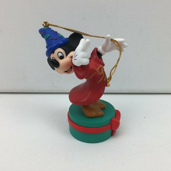 Vtg Groiler Fantasia Mickey Christmas Ornament Disney Sorcerer's Apprentice - Picture 2 of 12